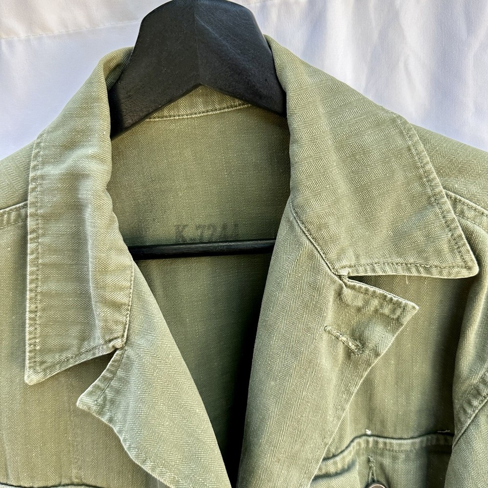 WWII US Army 3rd Pattern HBT Jacket Korean War 25th Inf Div Patched