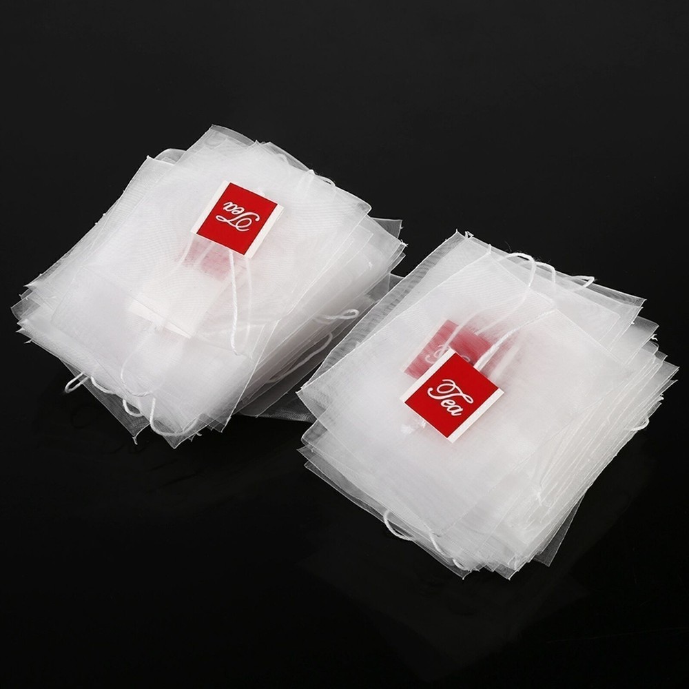 100Pcs New Style Nylon Empty Tea Infuser Herb Spice Filter Strainer Bags