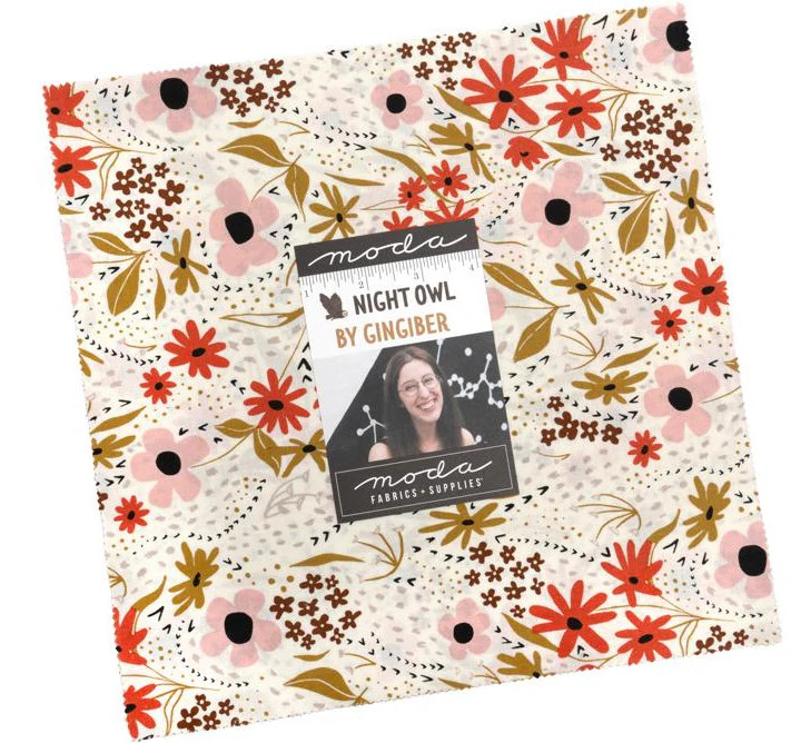 Moda - Night Owl Layer Cake by Gingiber 42 pcs