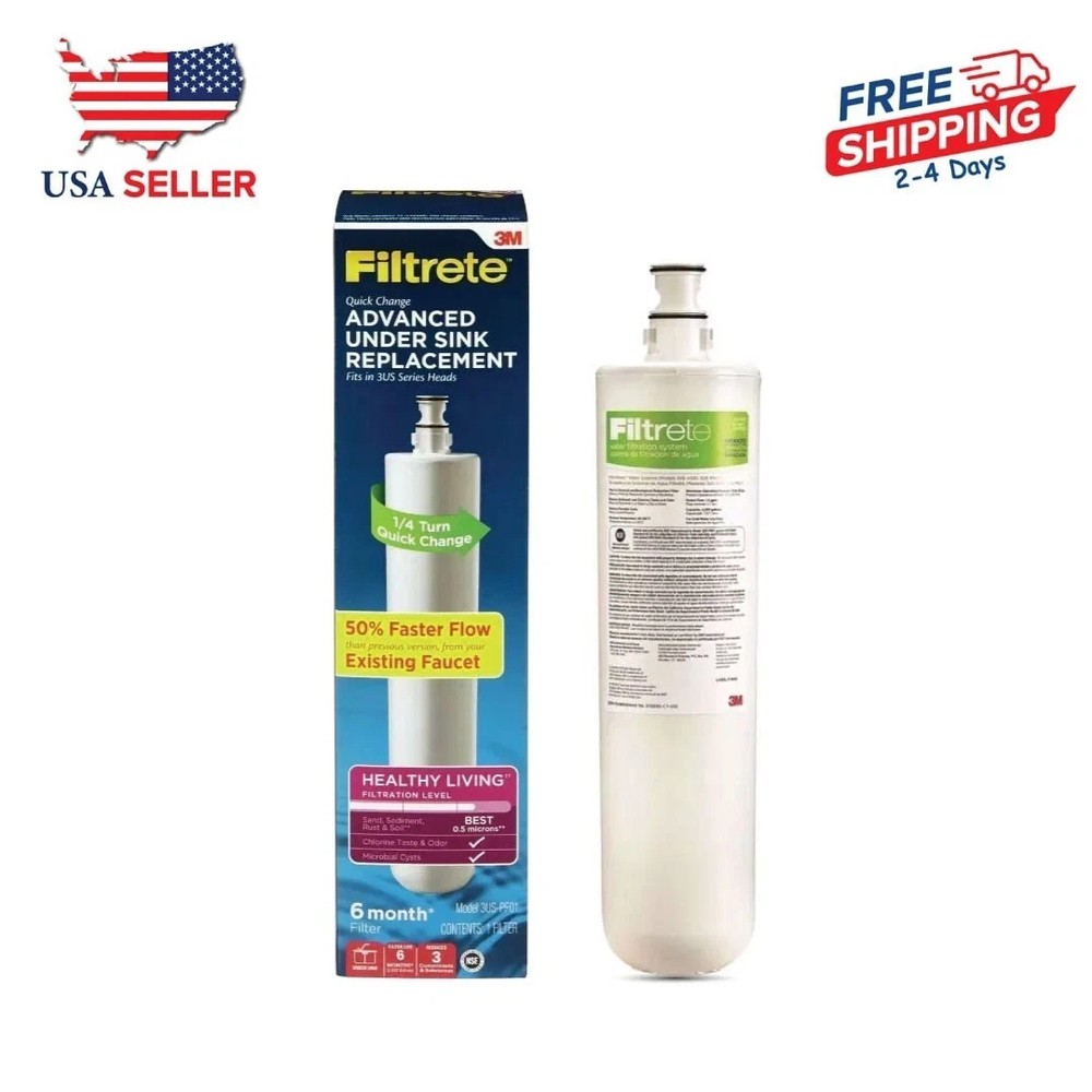 3M Filtrete Quick Change Advanced Under Sink Replacement Model 3US-PF01