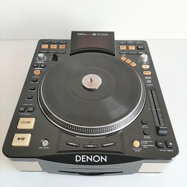 Denon DN-S3700 USB Media and CD Player Deck Motorized DJ Turntable working