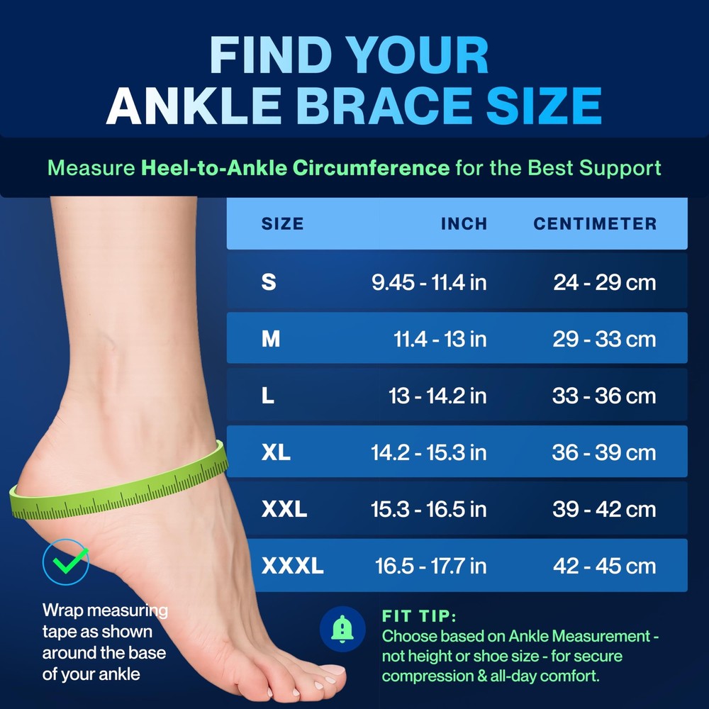 Modvel Foot & Ankle Brace Socks - Adjustable Compression for Pain & Support