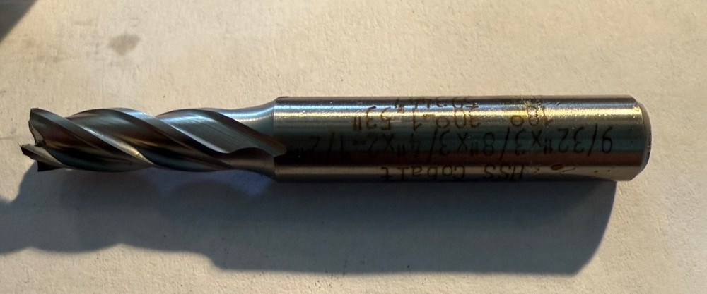 Controx Cobalt 9/32 4Fl Endmill #234523