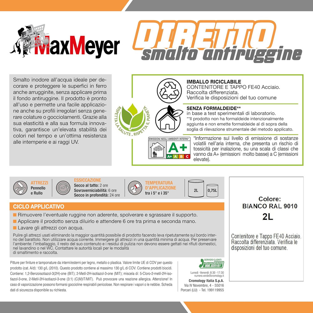 Direct Anti-Rust Satin R9010 White 2L