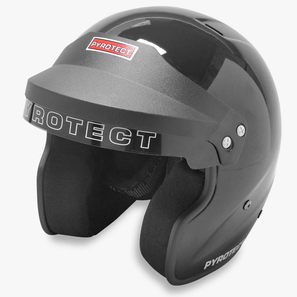 Pyrotect SA2015 Open Face Black Helmet