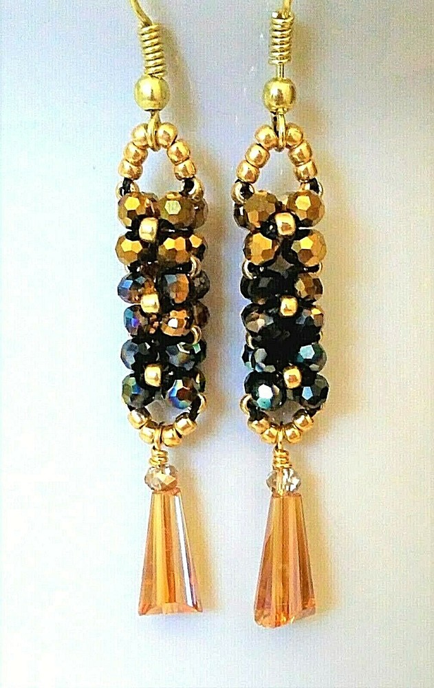 Handmade Smoky Topaz Drop Earrings