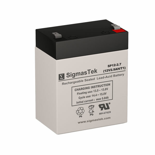 SigmasTek SP12-2.7 (T1) Battery Replacement for Power Source WP2.9-12 (91-140)