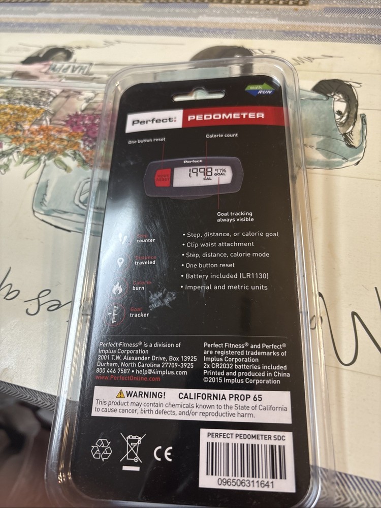 NWT PERFECT PEDOMETER CALORIE STEP DISTANCE
