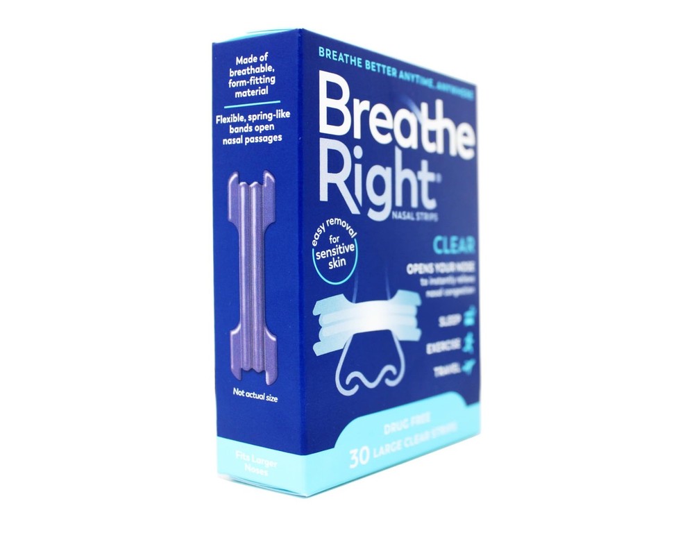 (120 Strips) Nasal Strips Clear Large for Sensitive Skin