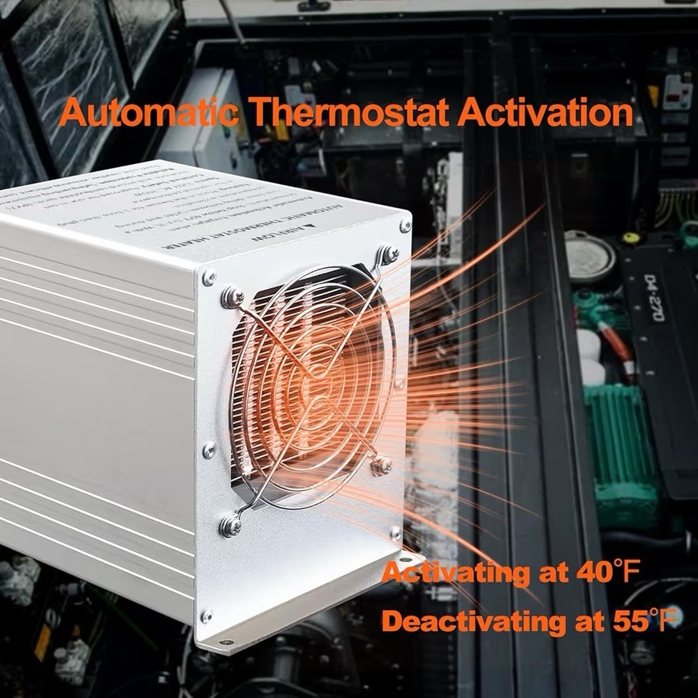 Boat Engine Compartment Heater 700W with Self-Regulated PTC Element and Water...