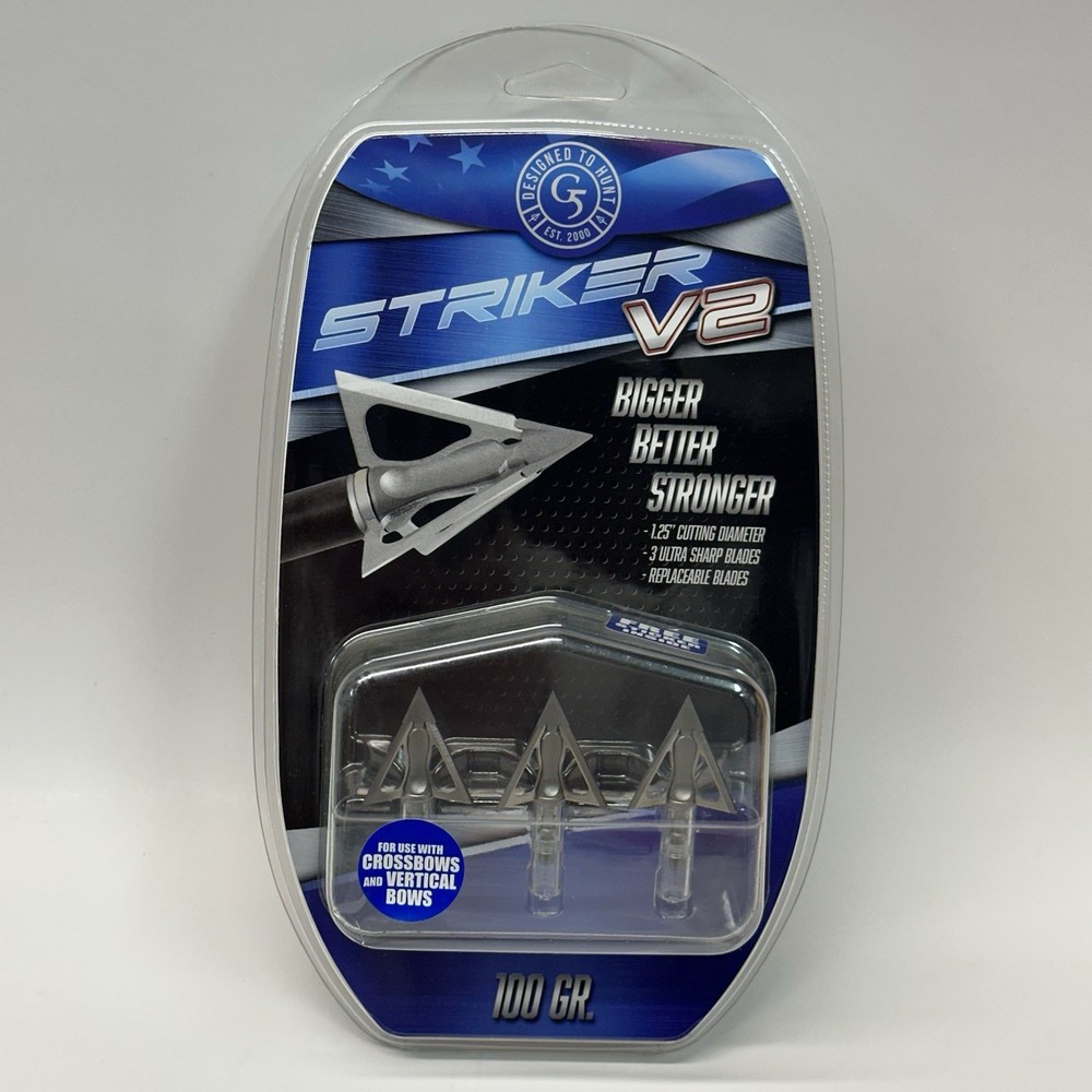 G5 Striker V2 100 Grain Broadhead - 3 Pack