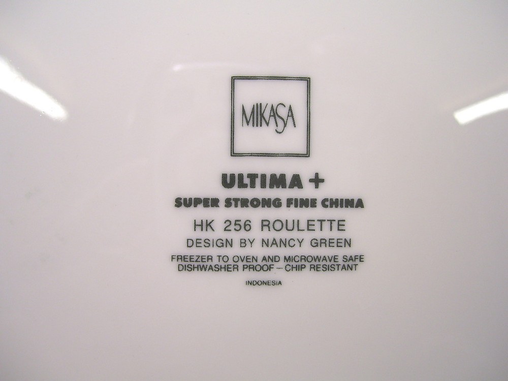 Mikasa China Roulette HK256 Pattern Round Platter