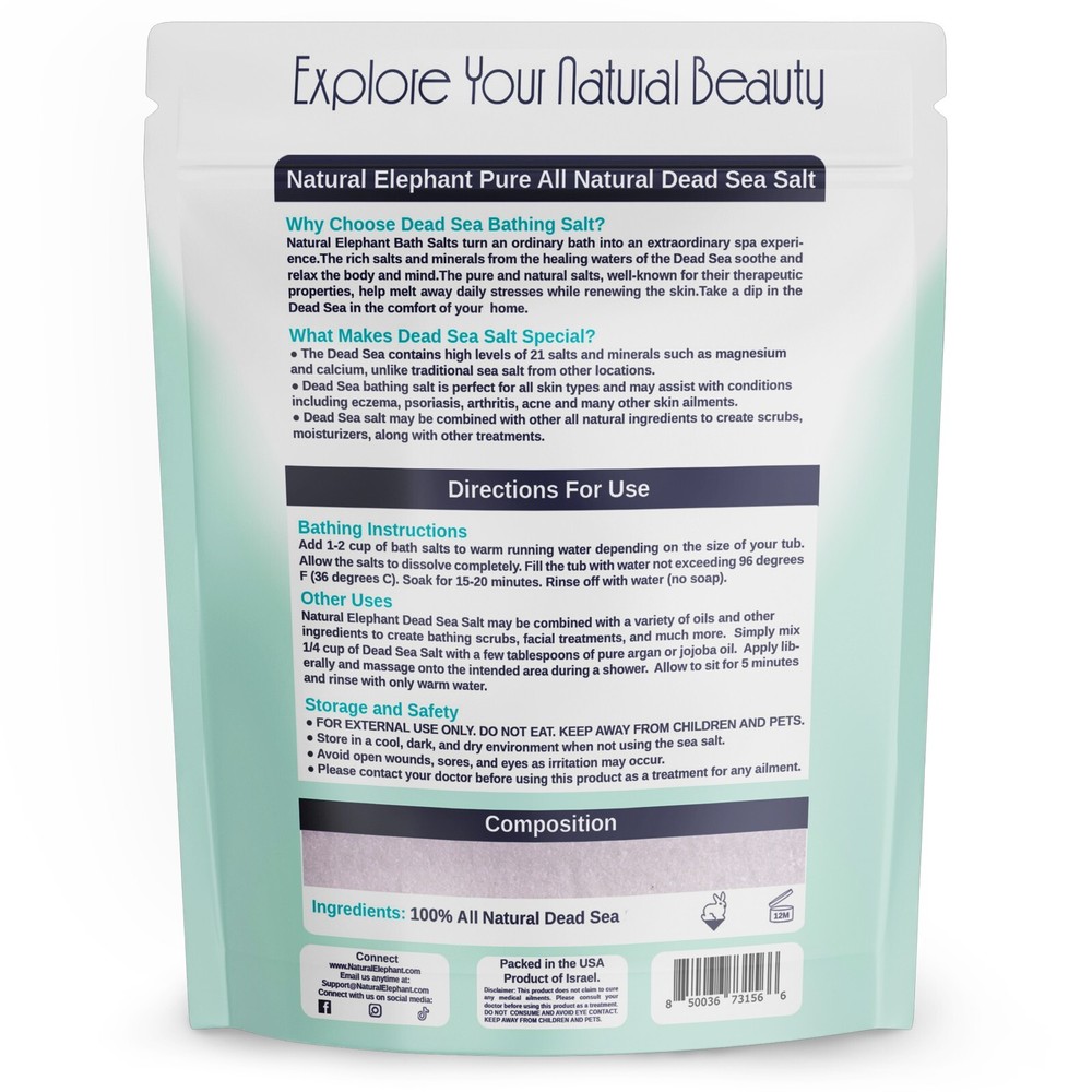 Dead Sea Salt Fine Grain Bath Salt 19lbs