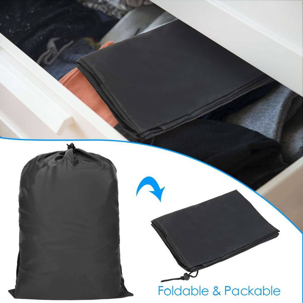 Large Laundry Bag Washing Clothes Storage Adjustable Strap Heavy Duty Drawstring