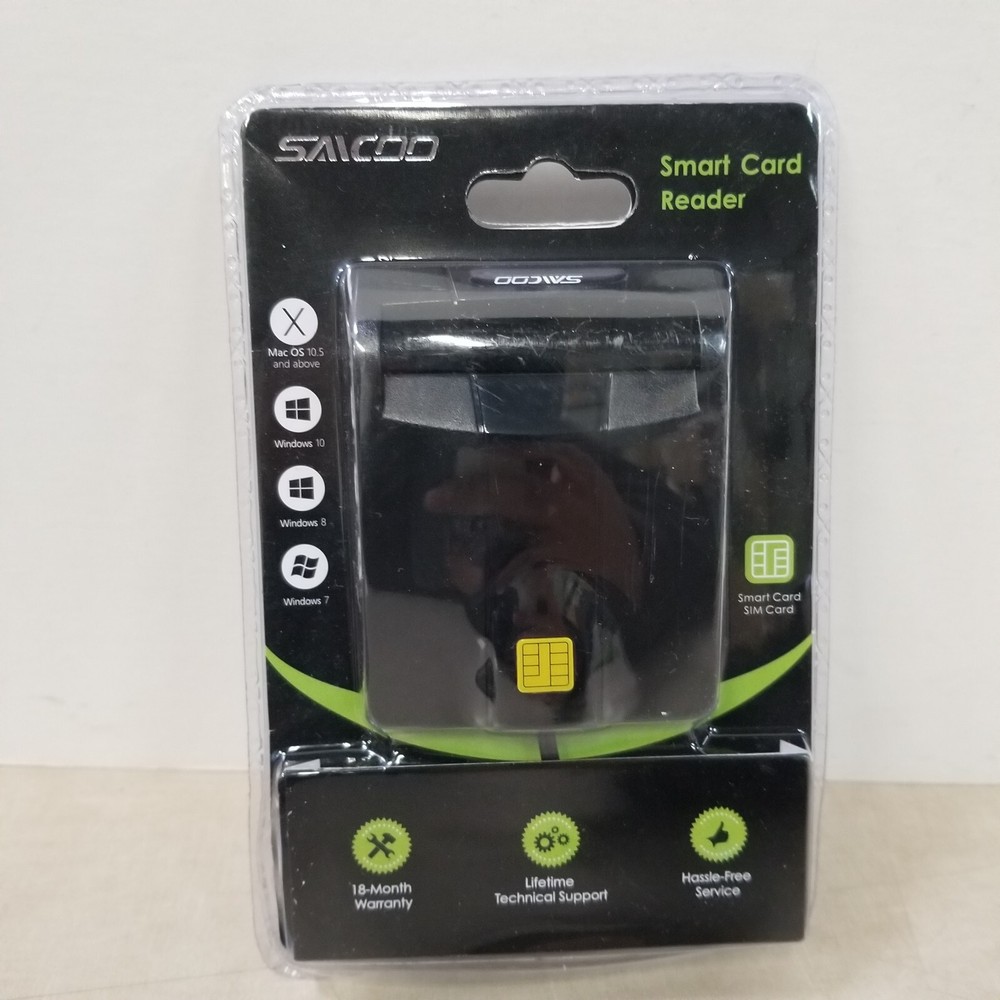 High Speed USB 1m Cable With USB Type A Connector Smart Card Reader