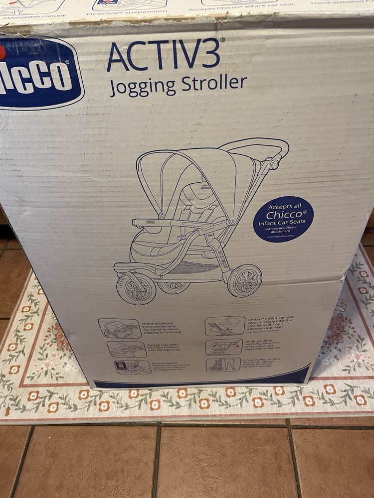 Chicco Activ3 Jogging Stroller, All-Terrain Stroller - Eclipse