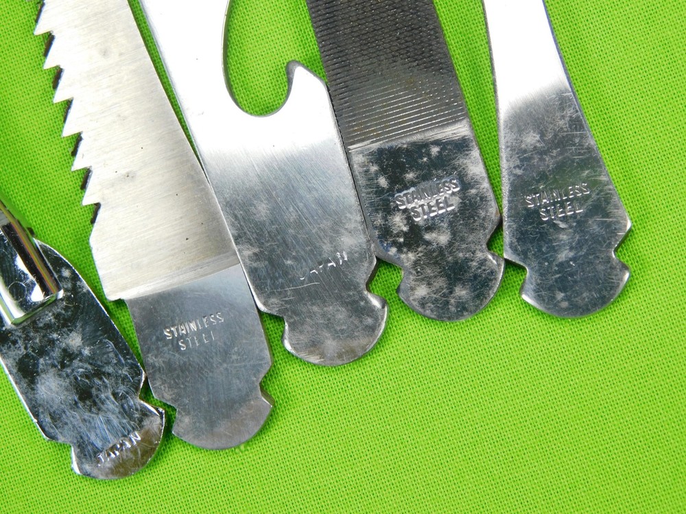 Vintage Japan Made Knife Tool Set Interchangeable Blade w/ Case