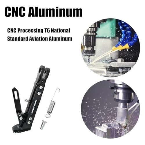 Universal Motorcycle Kickstand Accessories Motor Modified CNC Black 2