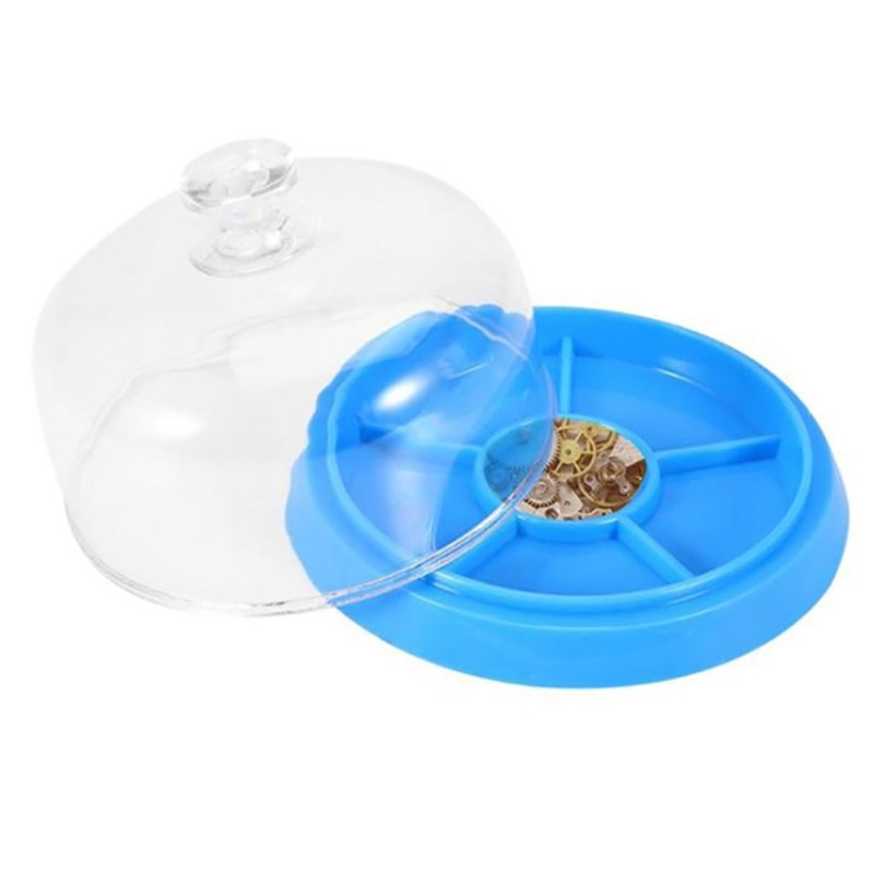 Plastic Watch Tools Storage Box Movement Hardware Parts Container Dust Cover