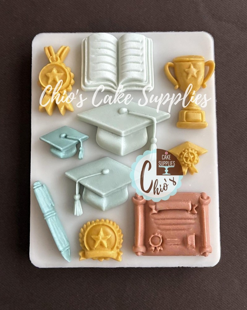 Graduation Themed Silicone Mold