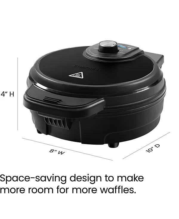 Chefman Anti-Overflow Belgian Waffle Maker w/Shade Selector, Temperature