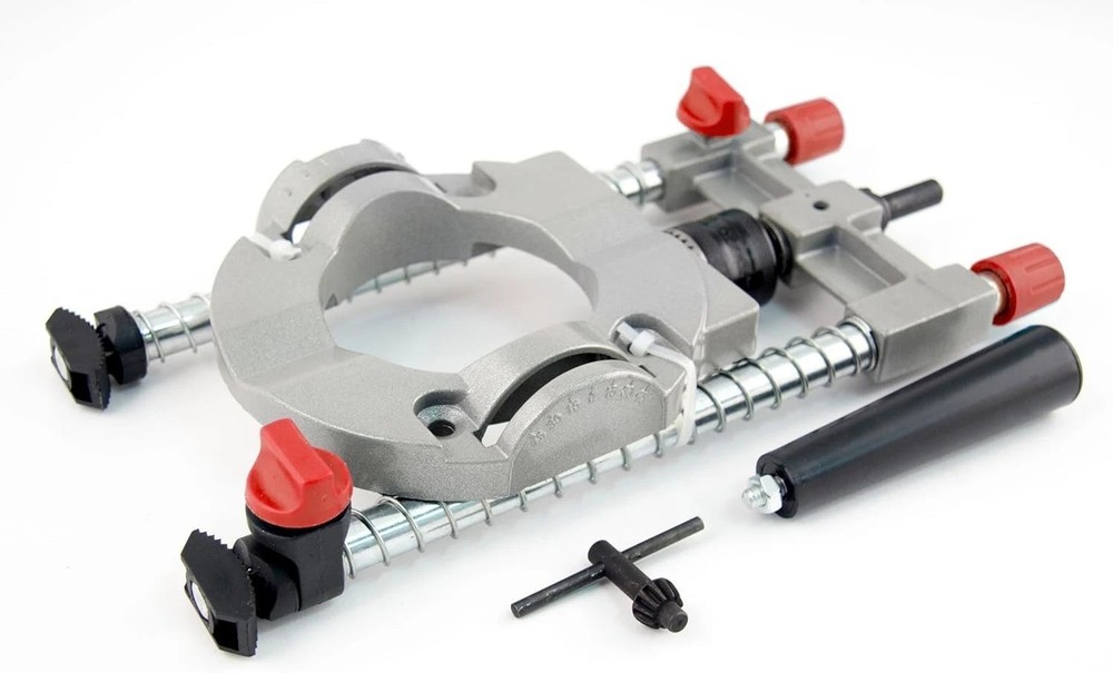 Precision Portable Drill Guide Attachment with Adjustable Depth Stops, 6" Max