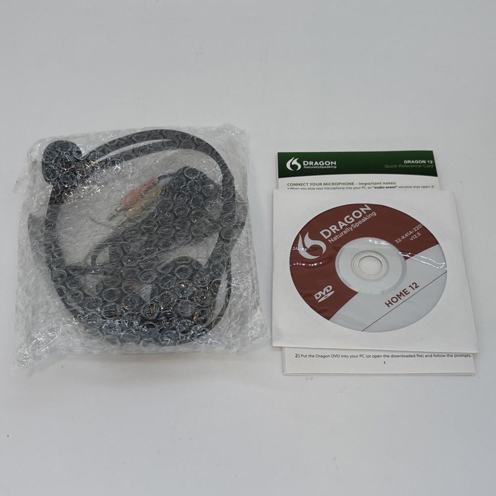 Dragon Naturally Speaking NewHome Edition Speech Recognition Version 12