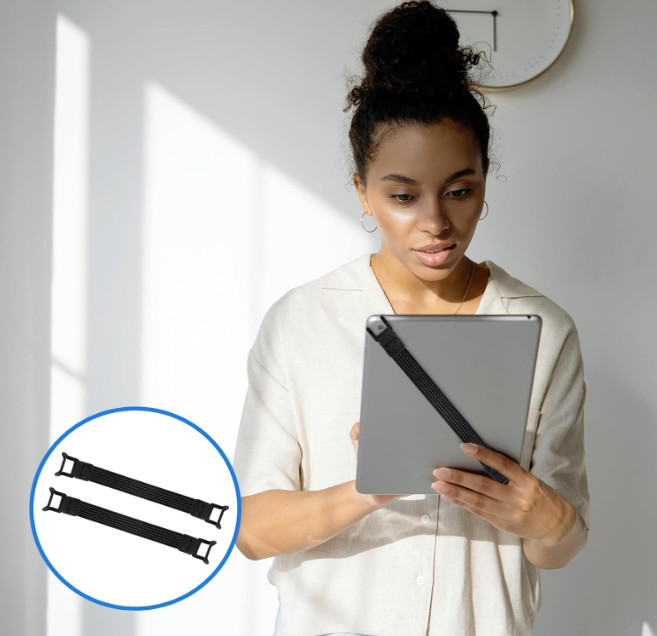 2 Pack Universal Tablet Security Hand Strap Holder for 7.8''-13'' Devices, High