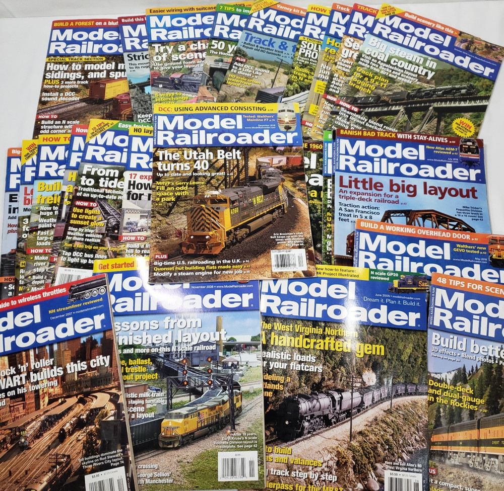 Model Railroader Magazines Lot Of 28 Issues Big Bundle 2010 - 2019 Trains