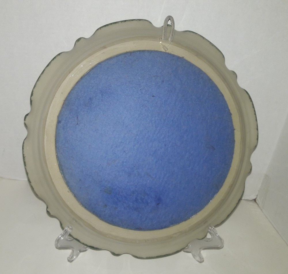 Monique Duclos Stoneware Pottery Framed Mirror -Signed
