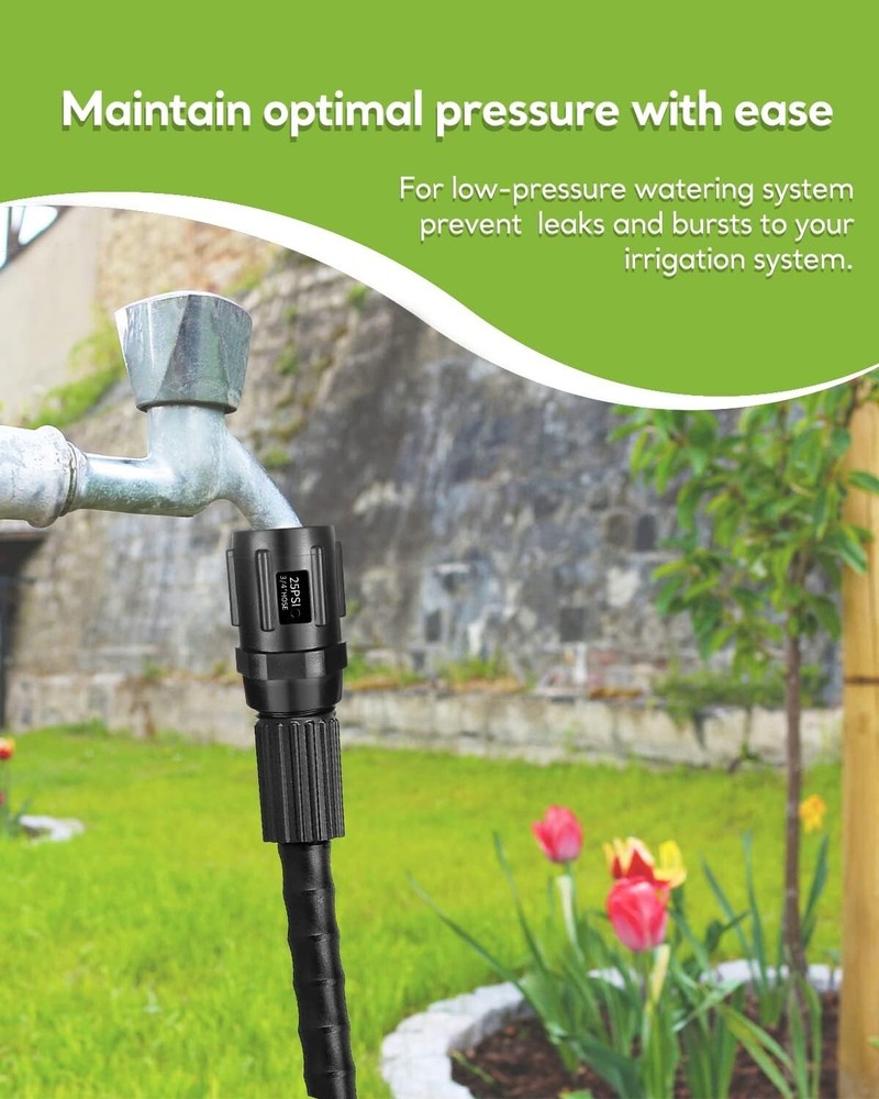 Drip Irrigation Pressure Regulator 25 PSI-3/4 Inch Hose Thread-Drip Irrigation