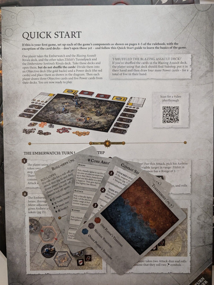 Warhammer Underworlds Embergard Rules Boards Tokens Dice AOS