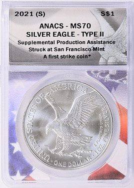 2021 - (S) - ANACS - MS70 - $1 Eagle T-2 [B-3]