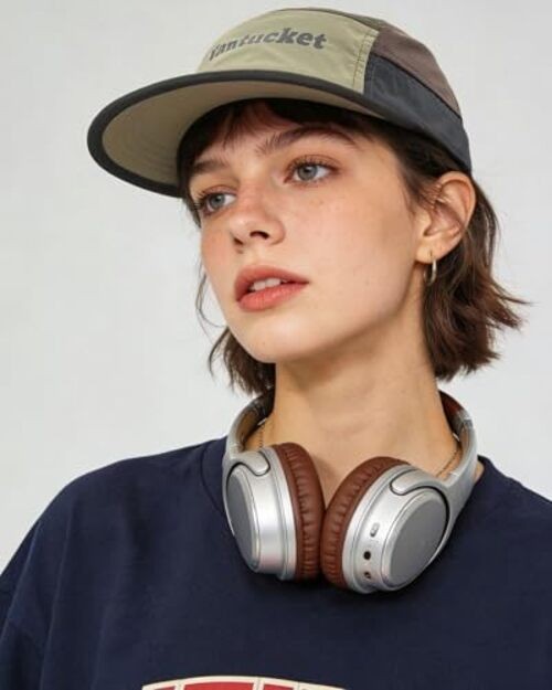Mesh Baseball Cap for Men, 5 Panel Quick Dry Flat One Size Bs265p01-khakibrown