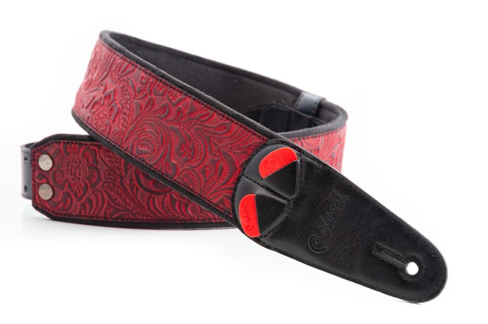 RightOn! Mojo Sandokan Red Guitar Strap