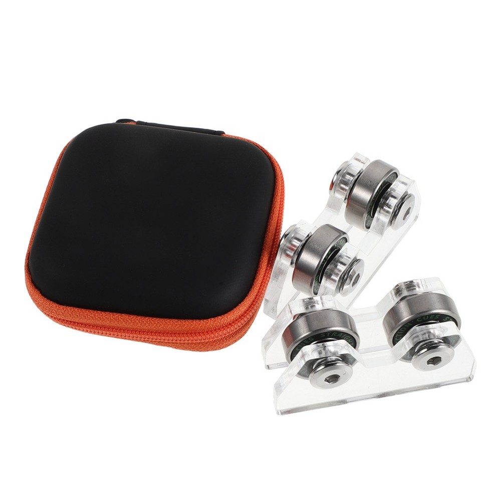 1 Set Pool Cue Straightness Checker: Snooker Cue Rollers with Storage Case -