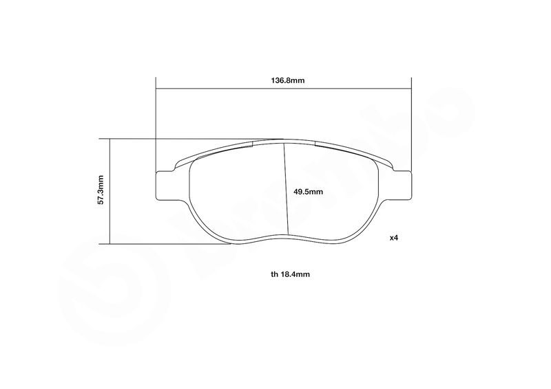 High Performance Brake Pad Set BREMBO 07.B314.11
