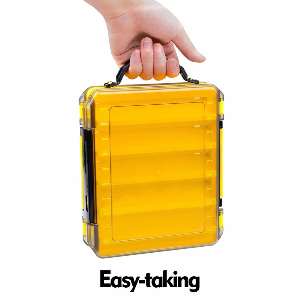 Versatile 10-Cell Double-Sided Fishing Tackle Box