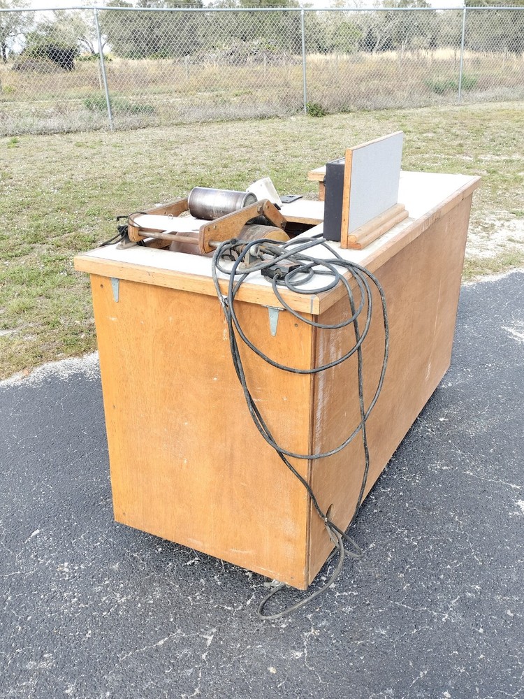 Custom Leeson Speedmaster Roller Press Table w Motor + Gearbox - 4 Cable or Wire