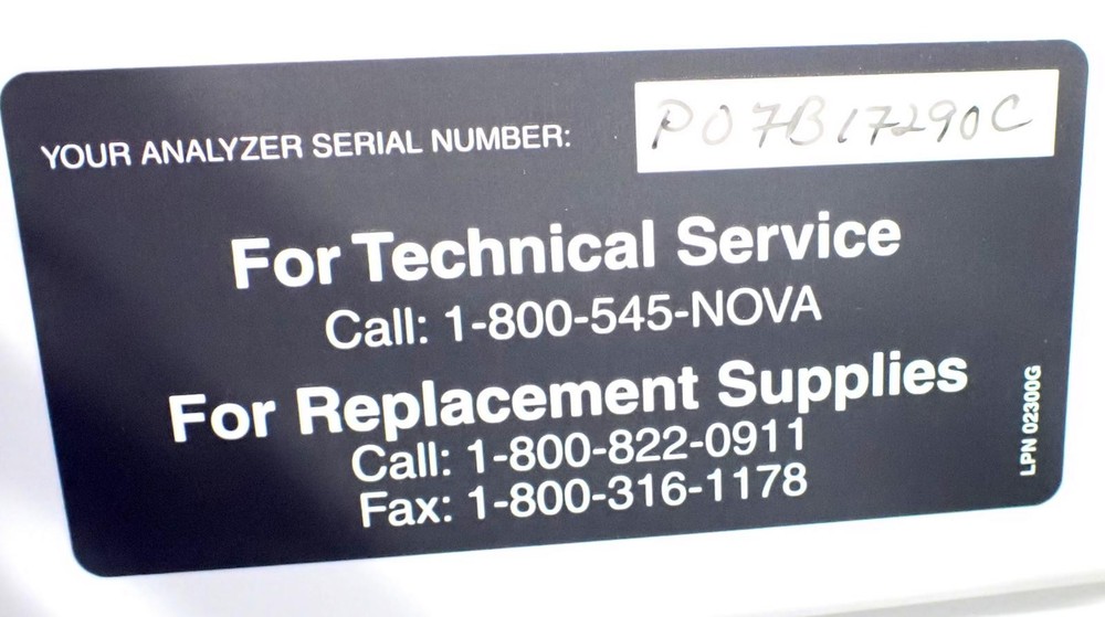 Nova Biomedical STAT PROFILE PRIME Blood Gas Analyzer