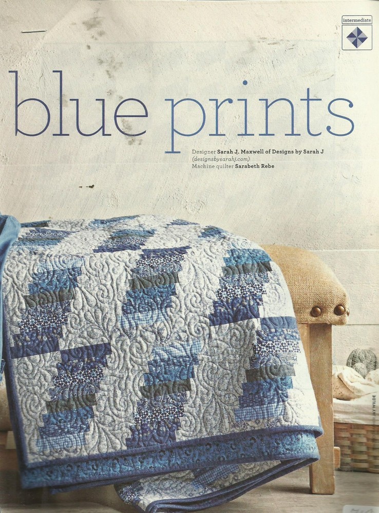 B0316  BLUE PRINTS QUILT PATTERN/INSTRUCTIONS