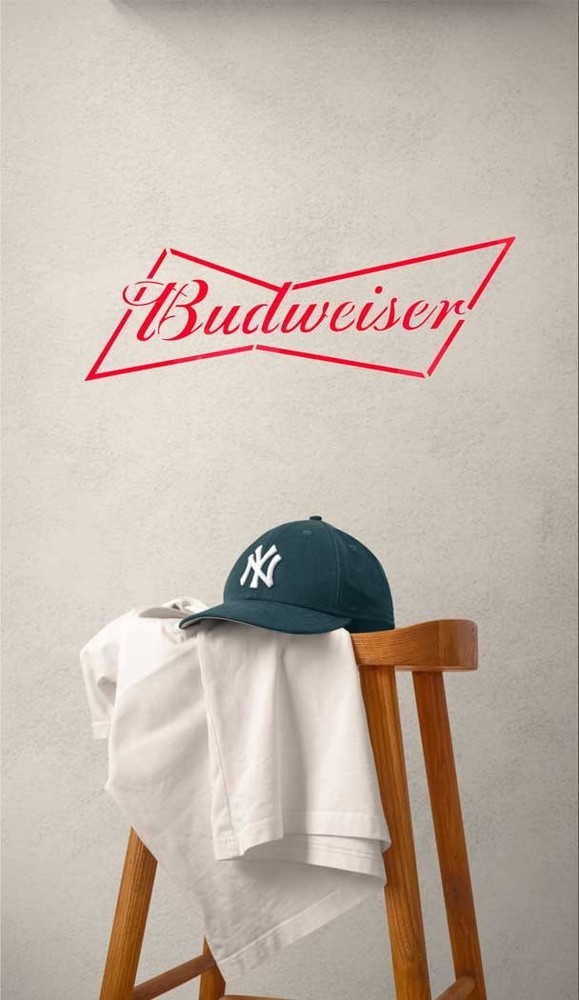 Budweiser Logo Stencil - Bowtie Style Reusable Stencil