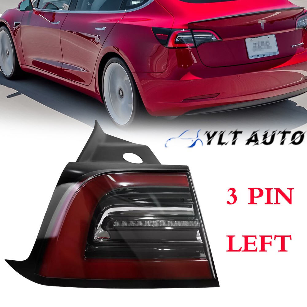 For Tesla Model 3 2017-2023 2020 LED Tail Lamp Light Outer Rear Left Driver Side