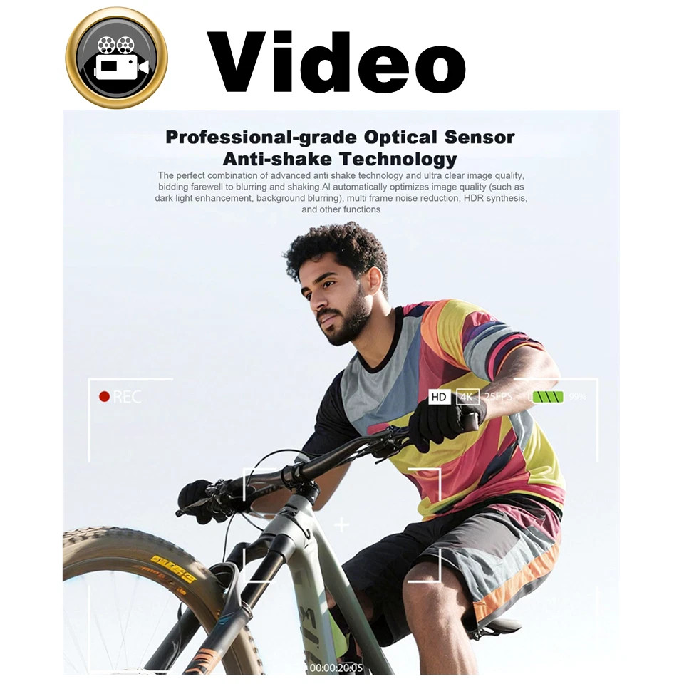 AI Smart Camera Glasses with Video & Camera