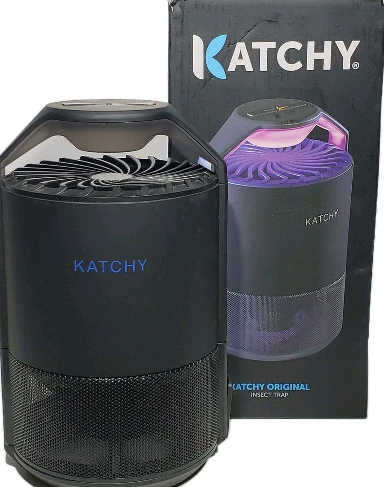 Katchy Automatic Indoor Insect Trap - Black UV Light Table Top Bug Catcher