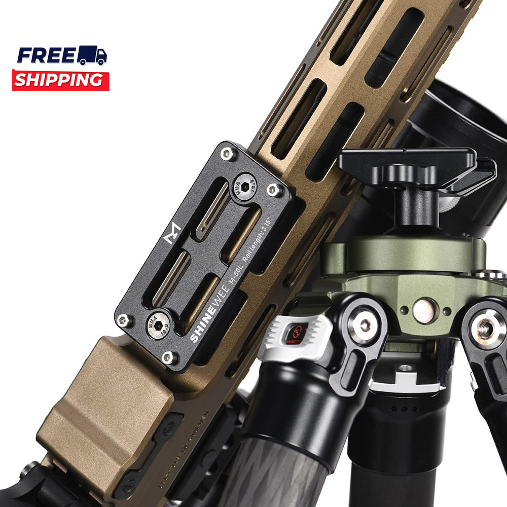 Arca Dovetail Rail for M-LOK System Quick-Release Tripod Mount Adapter