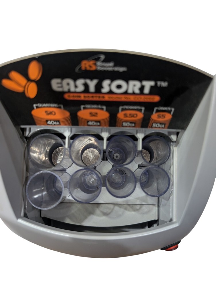 Royal Sovereign Easy Sort Coin Sorter CO-2002 Tested & Works - Complete