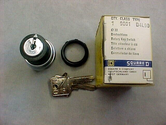 SQUARE D ROTARY KEY SWITCH 9001-D4L90 SG