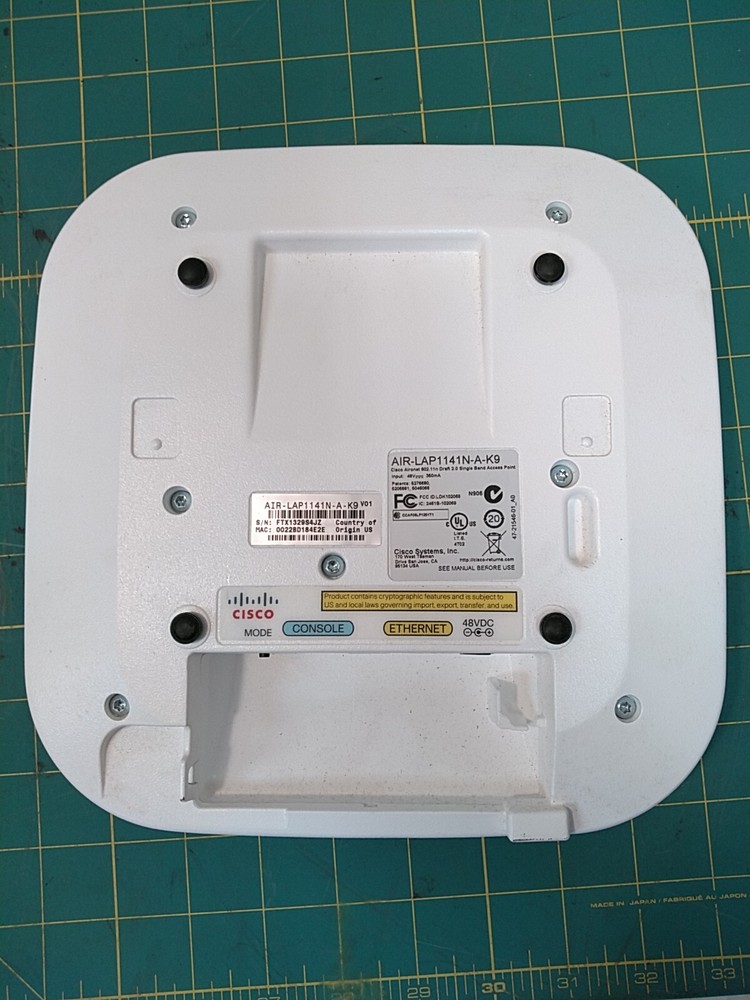 Cisco AIR-LAP1141N-A-K9 Single-Band Controller-based Wireless Access Point PoE