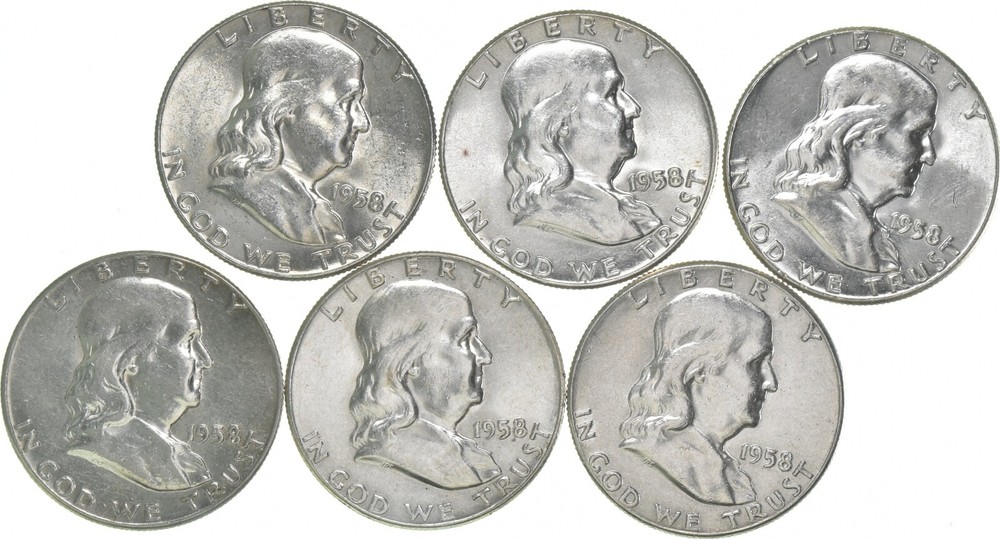 1958 Franklin Half Dollar AU